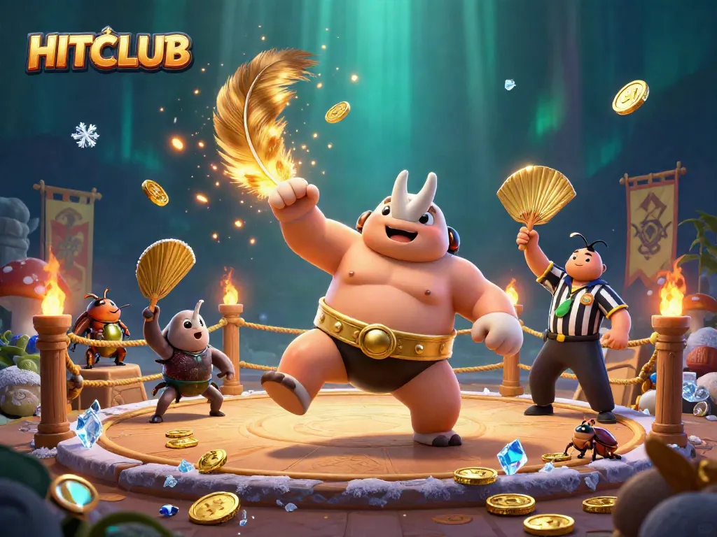 Experience thrilling gameplay at HITCLUB with a dynamic casino showdown featuring animated characters.