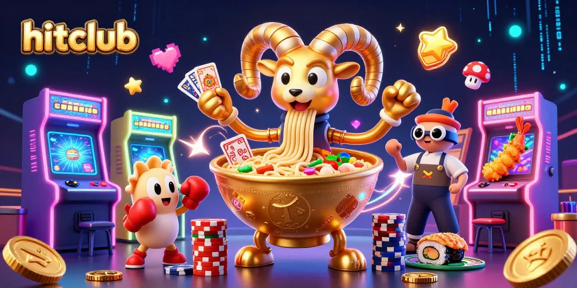 Experience excitement at hitclub with unique casino characters in a vibrant 3D gaming world.