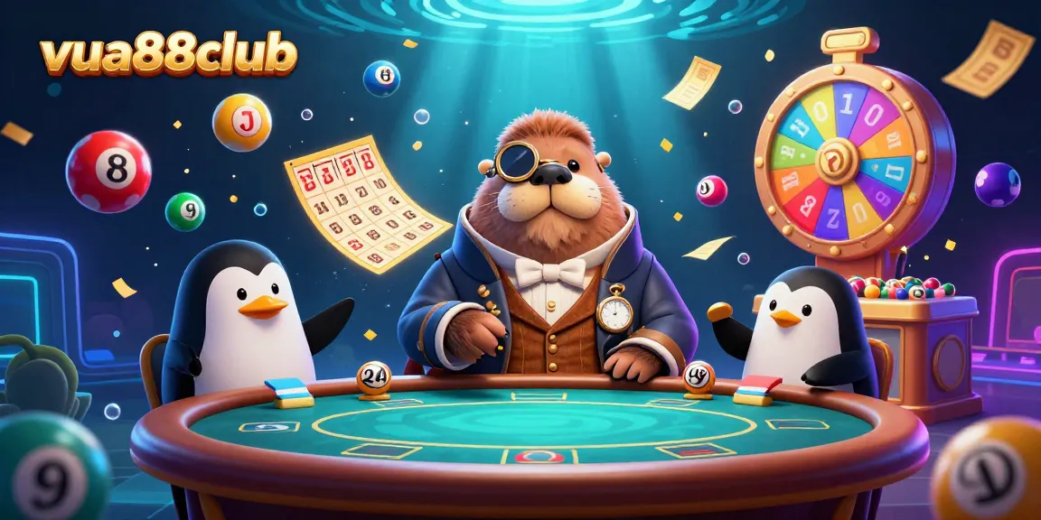 Play and win big at vua88club with lively underwater poker games and vibrant lottery elements.