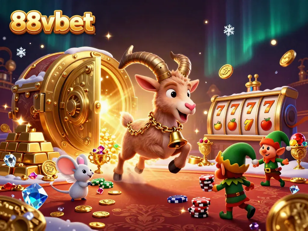 Experience 88vbet's festive horror casino, featuring whimsical characters and vibrant treasures.