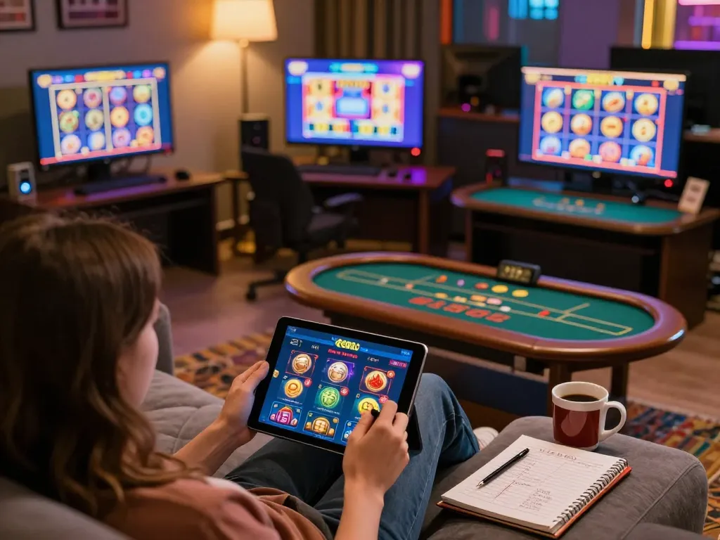 Engaged user playing on ee88go casino app showcasing vibrant slot games and poker