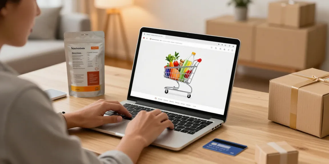 Grocery Sales: Online shopping experience showcasing best deals and savings in a digital marketplace.