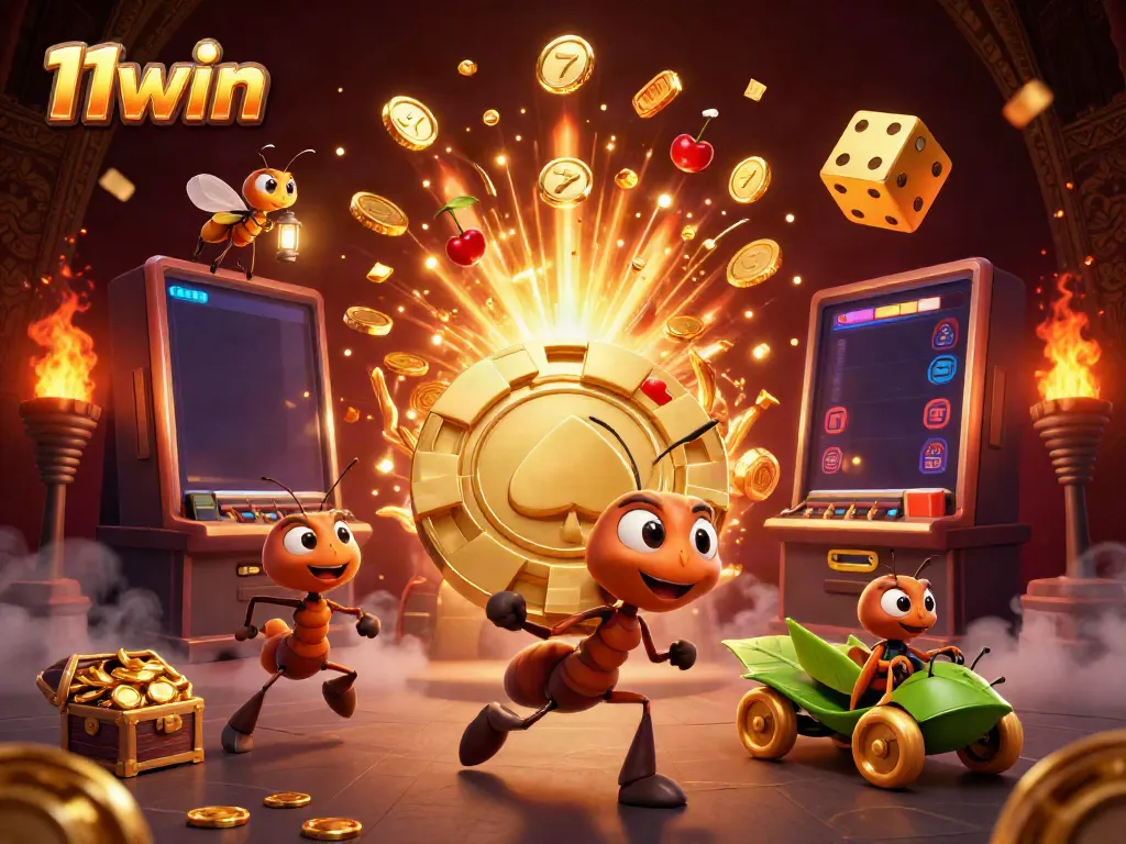 Experience thrilling action with 11win's animated heist scene featuring gambling elements