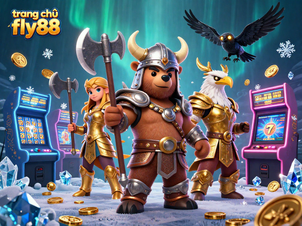 Engage in thrilling gameplay on the trang chủ fly88 platform with vibrant characters and gaming elements.