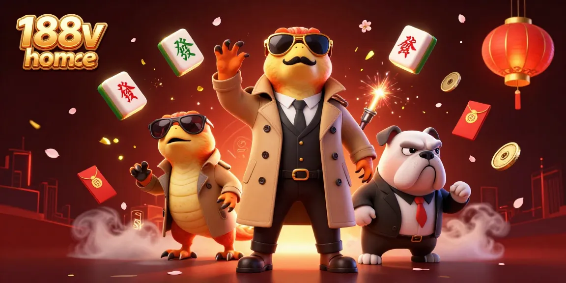 Experience the excitement of the 188v homepage with raptors and vibrant casino elements.