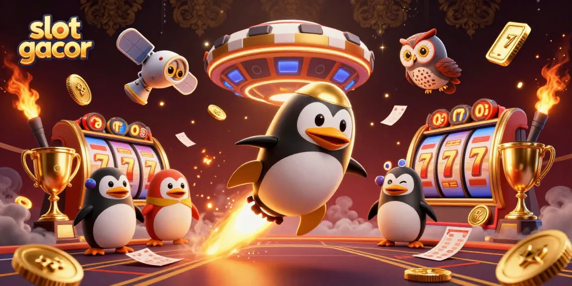 Experience the thrill of slot gacor with this vibrant and dynamic casino illustration.
